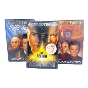 True First Edition Star Trek William Shatner Trilogy Books Return Spectre Avenge